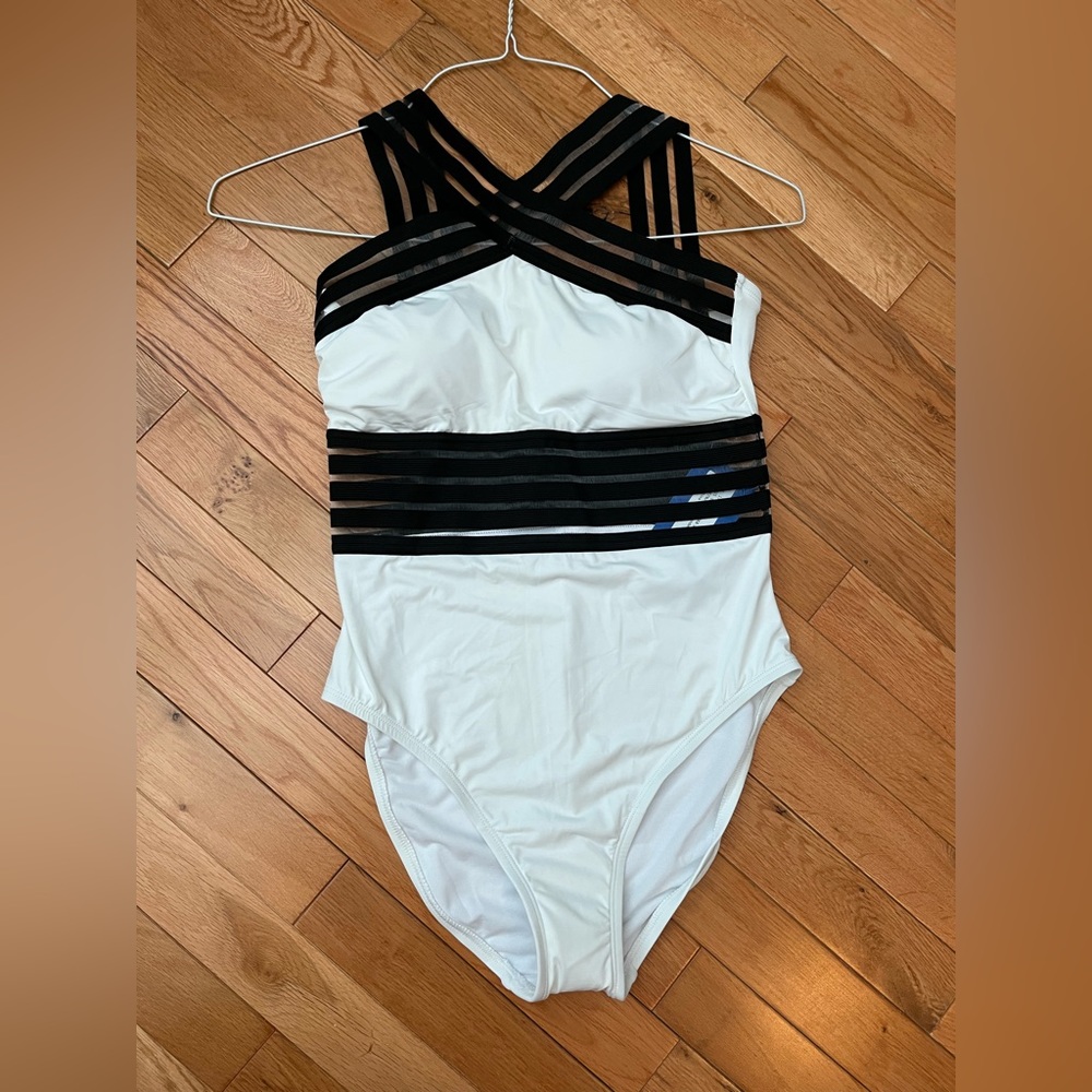 Brand new white one piece swim suit.  New with tags. - Picture 6 of 6